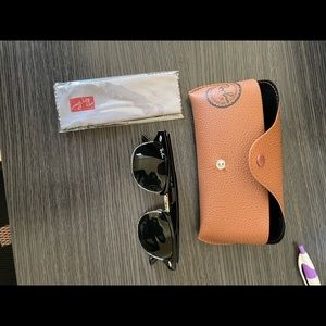 Men’s ray ban clubmasters. Everything in the picture will be included.